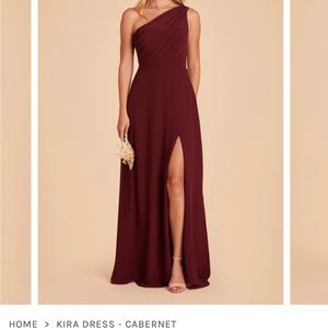 Birdy Grey One Shoulder KIRA DRESS
CHIFFON CABERNET